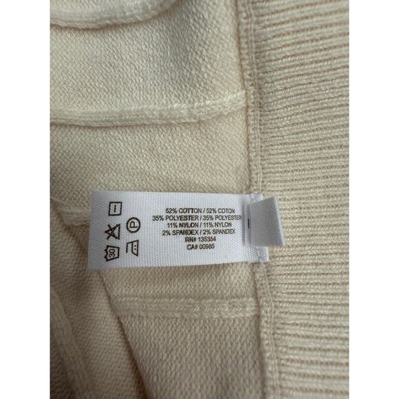 Skin Worldwide Kassidy Pant Women's L Whipped Cream Button Wide Leg Lounge Knit - Picture 7 of 9